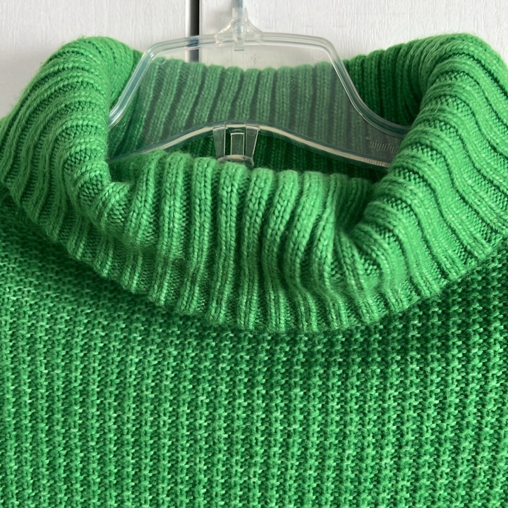 Something Navy Cable Knit Pullover Turtleneck Swe… - image 8